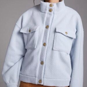 Anthropologie Daily Practice Fleece Bomber Jacket